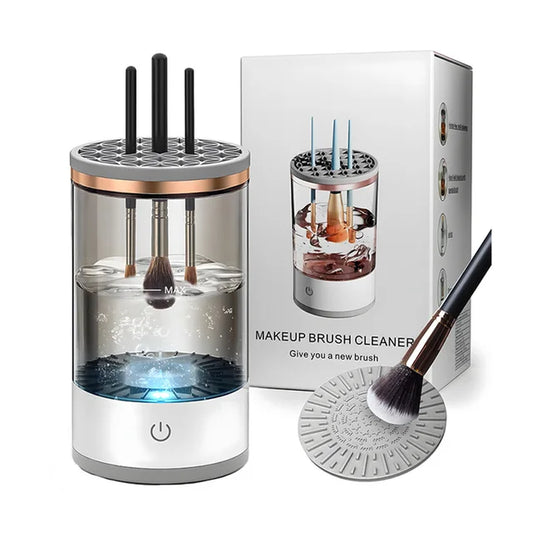 3-in-1 Portable Electric Makeup Brush Cleaner: Fast, convenient, and efficient beauty tool